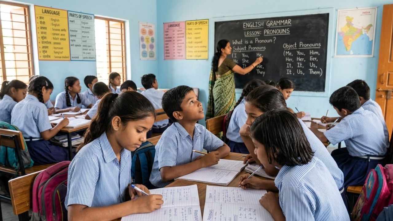 English grammar lesson 5 pronoun definition types examples in Kannada