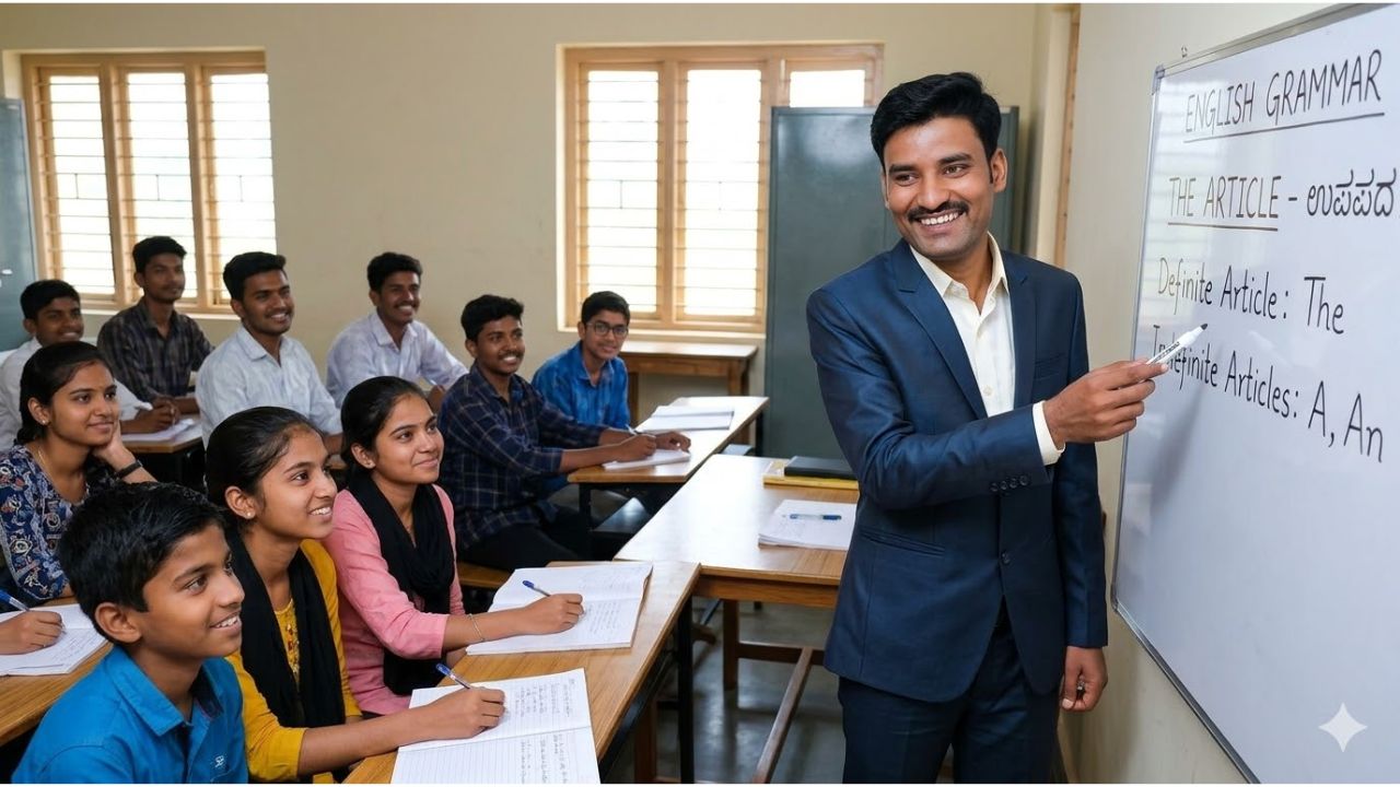 English Grammar Lesson 3: The Article (ಉಪಪದ) – Definition, Types and Examples in Kannada