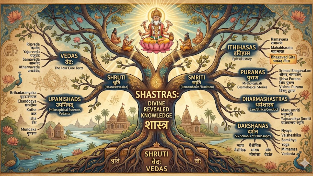 Hindu Dharma Vedanta Concept of Shastras Meaning, definition and expiation