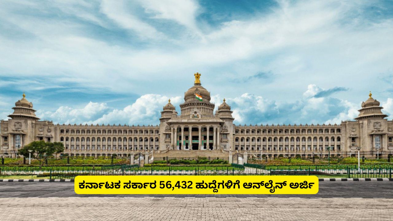 Karnataka Government Recruitment 2026: Online application for 56,432 Group A, B, C posts