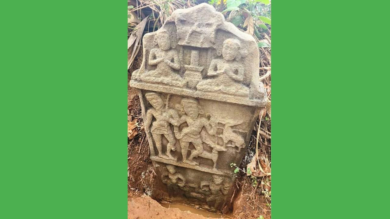Rare deer hunting hero stone discovered in Udupi