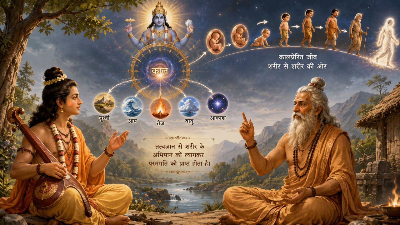 Brahmarshi Asiladeva explained in detail to Narada the creation of the animal kingdom